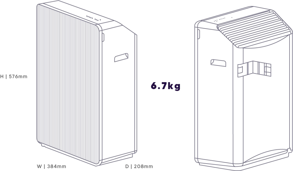 Penapis Udara Cuckoo R Model Spesifikasi